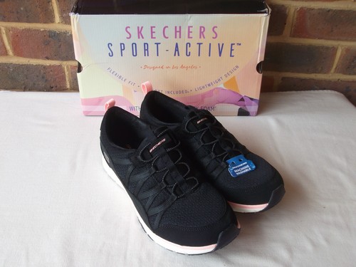 Skechers black pink - skechers, black/pink